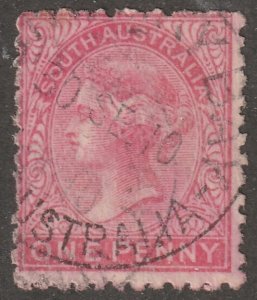 South Australia, Scott#115, used, hinged, one penny