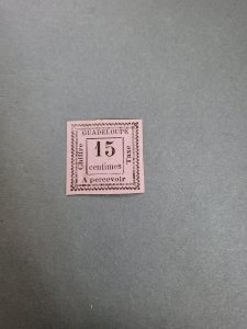 Stamps Guadeloupe Scott #J8 h