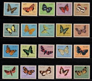 Mozambique 1953 Sc 364 - 383 VF MNH Full Set - Butterfly