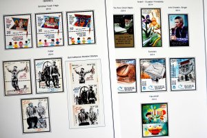 COLOR PRINTED ISRAEL [+TABS] 2011-2020 STAMP ALBUM PAGES (81 illustrated pages)