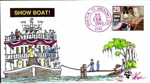 Pugh Designed/Painted Showboat FDC...42 of 100 created!
