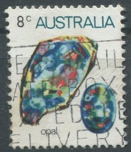 Australia Sc#560 Used, 8c multi, Marine Life and Gemstones (1973)