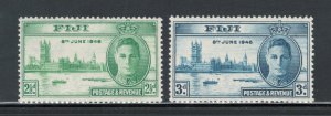 Fiji 1946 Peace Omnibus Issue Scott # 137 - 138 MH