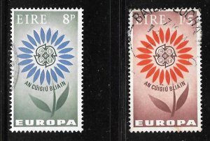 Ireland 196-197: Stylized Flower, used, VF