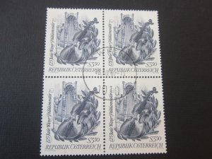 Austria 1967 Sc 789 BLK(4) set FU