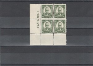 #190 F-VF MNH LL plate block No.1 *** Cat $150