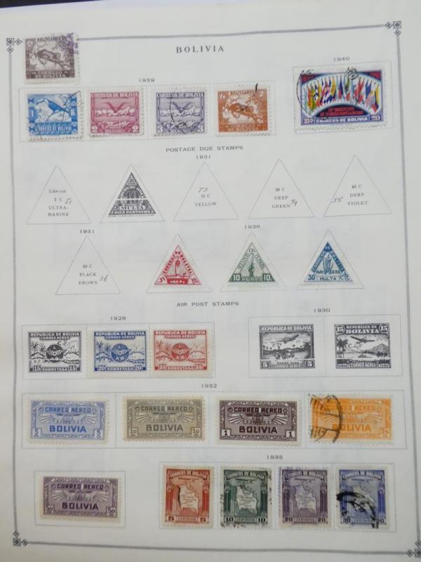 EDW1949SELL : BOLIVIA Very clean Mint & Used collection on album pages Cat $1171