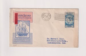 1933, 2nd Antarctic Exped., FDC, Ivor Cachet, #733-7a (F30955)