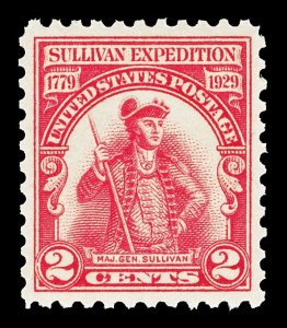 Scott 657 2c Sullivan Expedition Issue Mint XF NH