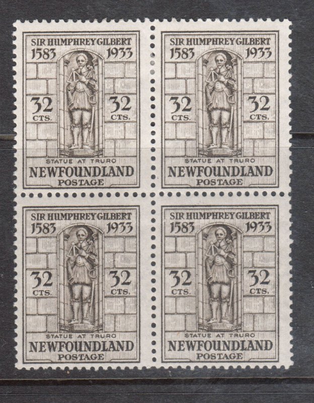 Newfoundland #225 VF Mint Block