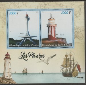 LIGHTHOUSES sheet containing two values mnh