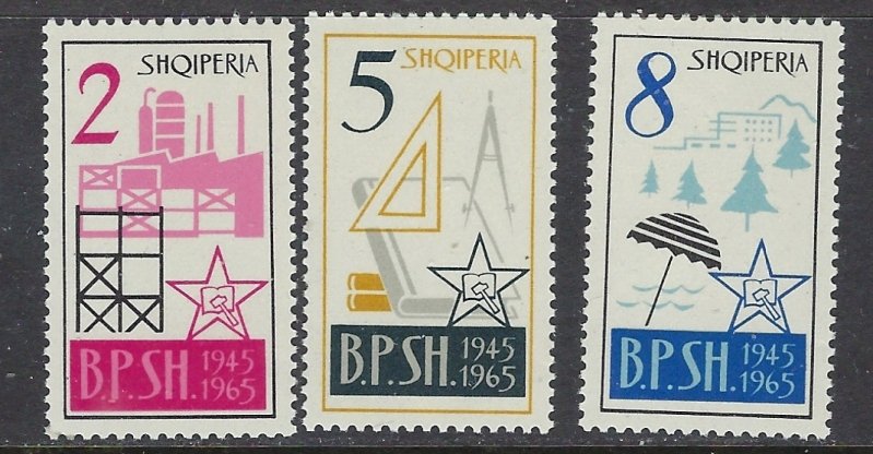 Albania 793-95 MNH 1965 Symbols of Industry (ha1024)