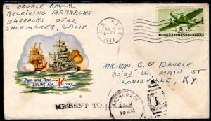 US Sailing For Victory 1944 Minkus Patriotic Cover