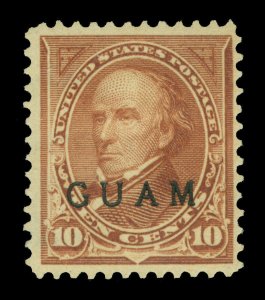 U.S. 1899 GUAM -  Webster   10c brown  - Type I -  Scott #  8  mint MH VF