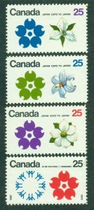 CANADA SC# 508-11 F-VF MNH 1970