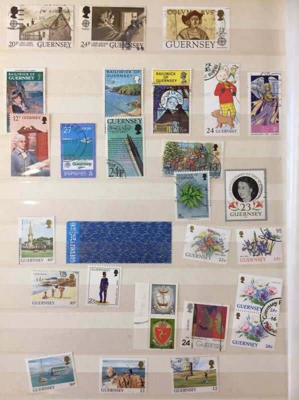 Alderney Guernsey QE Modern Used (100+) AB1970