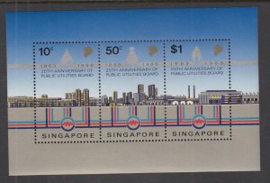 Singapore 531a Souvenir Sheet NH VF