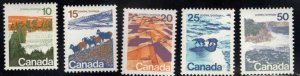 CANADA Scott 594-598 MH* stamp set