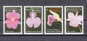 Dominica, Scott cat. 2121-2124.  Orchids issue.
