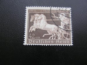 GERMANY 1940 USED SC B173 CHARIOT VF 35 EUROS (124)