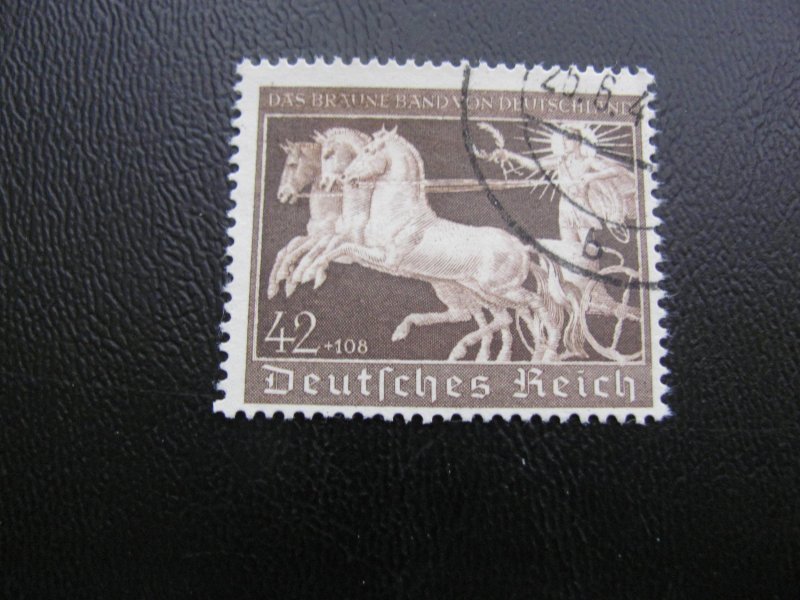 GERMANY 1940 USED SC B173 CHARIOT VF 35 EUROS (124)