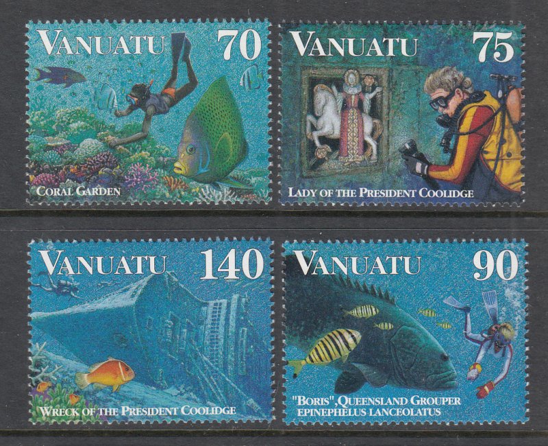 Vanuatu 693-696 Marine Life MNH VF