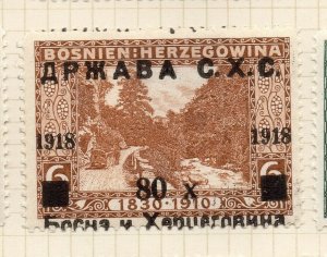 Jugoslavia 1918 Early Issue Fine Mint Hinged 80h. Optd Surcharged NW-183719