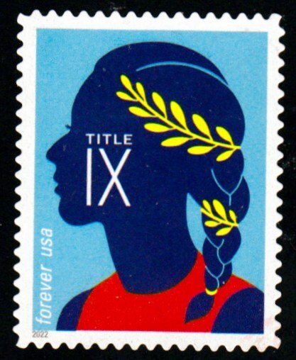 SC# 5668 - (58c) - 50th Anniversary Title IX - Runner - Used Single Off Paper