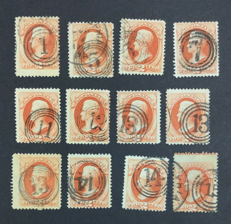 MOMEN: US STAMPS # COLLECTION USED LOT #39556