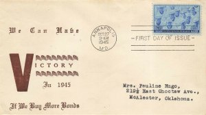 936 3c U.S. COAST GUARD - Harrington WWII Patriotic cachet #9916