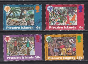 Pitcairn Isl # 188-191, IYC - Children's Drawings, Used, 1/2 Cat.