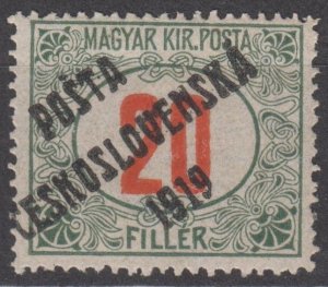 Czechoslovakia Scott #B122 1919 MH