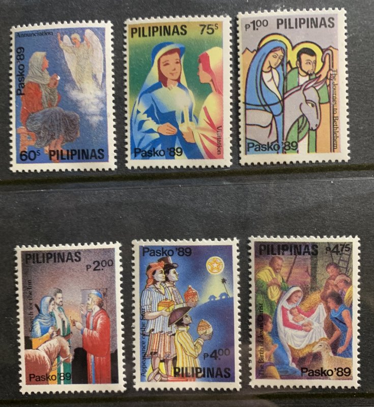 1989 Christmas Stamps 6v MNH