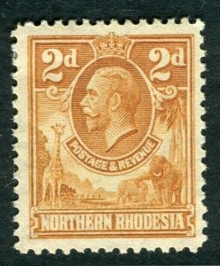 NORTHERN RHODESIA; 1930s GV issue Mint hinged 2d. value, lightly toned gum