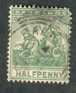 Barbados #71 used single (wtmk 2)