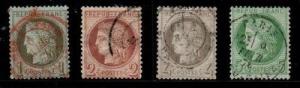 France Scott 50-53 Used (nice) - Catalog Value $92.00