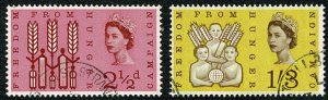 GB 1960 F.F.H (ord). Very Fine Used set of 2 values. SG 634-635