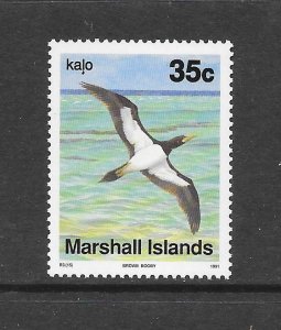 BIRDS - MARSHALL  ISLANDS #358 BROWN BOOBY MNH