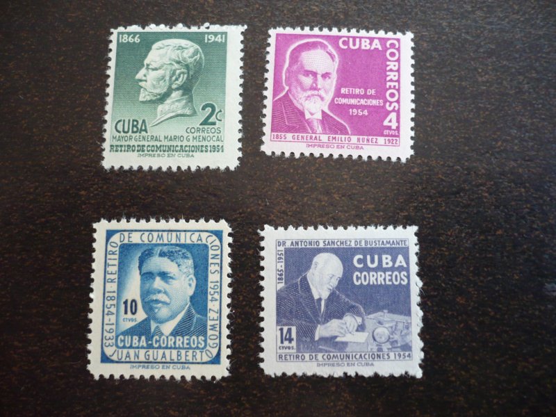 Stamps - Cuba - Scott#543-546 - Mint Hinged Set of 4 Stamps