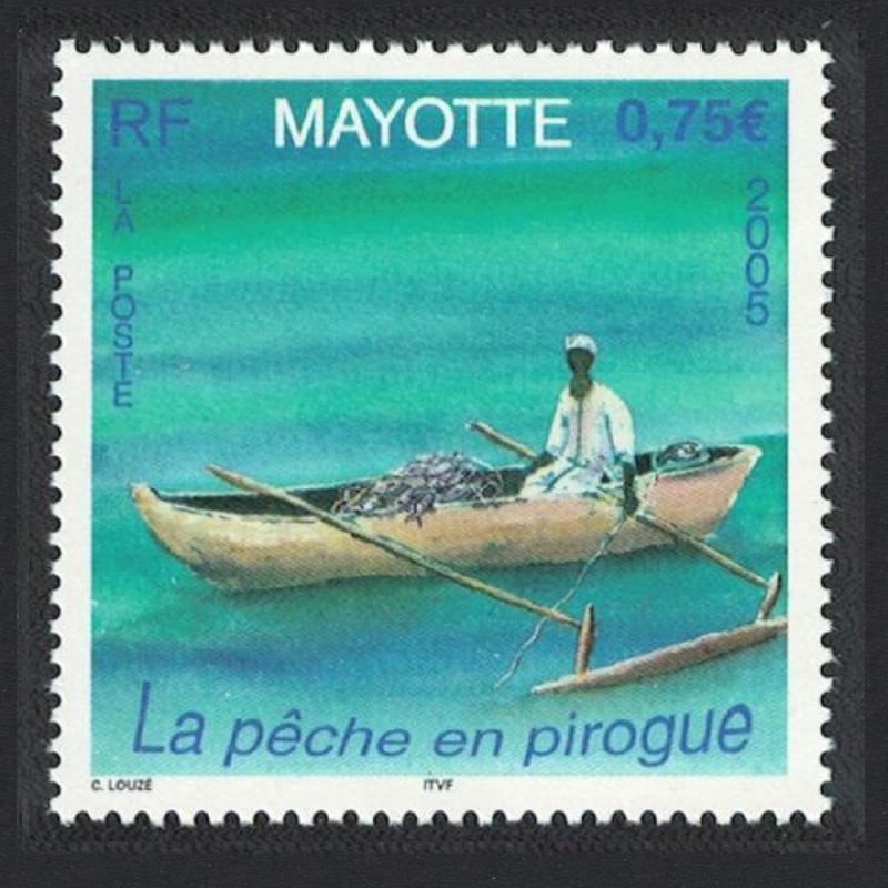 Mayotte Fishing  from a Pirogue 1v SG#215