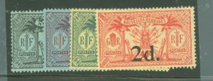 New Hebrides, British #27-30 Unused Multiple