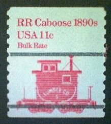 United States, Scott #1905a, used(o), 1984,  Caboose of 1890s  11¢