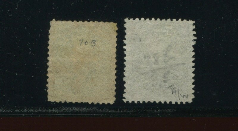 70b & 78b Washington Used  Stamps (Stock Bx 2120)