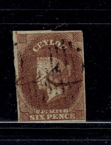 CEYLON #7 used Fine 4 margins