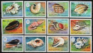 Aitutaki Stamp 82-93  - Sea shells