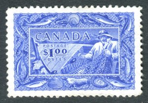 Canada 1951. $1 ultramarine. Mint NG. SG433.