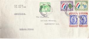 Paraguay Cover 380 x 2,368,C116,C120 British Embassy Mail