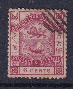 North Borneo 1887 Sc 41 Coat of Arms 6c cto