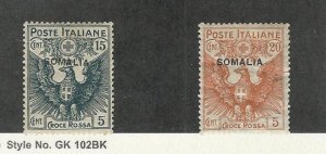 Somalia - Italy, Postage Stamp, #B2-B3 Mint Hinged, 1916, JFZ