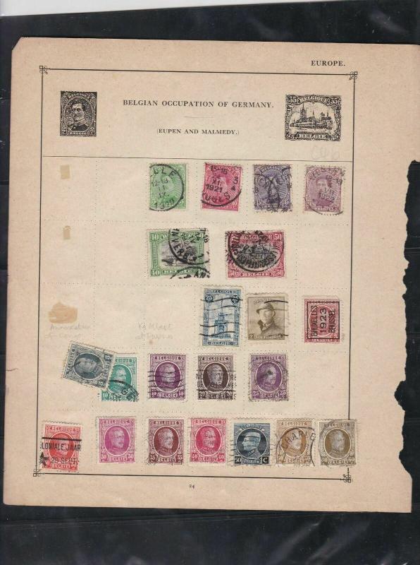 belgium  stamps page ref 18069